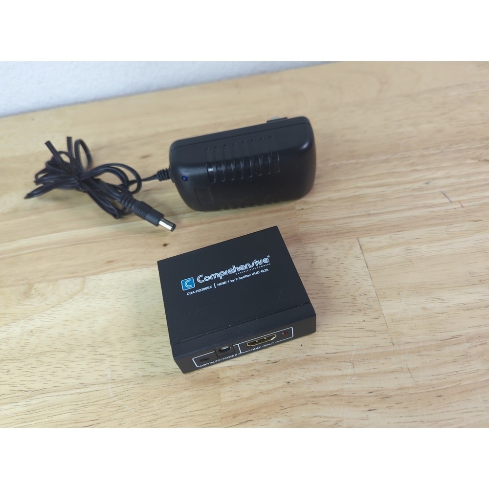 Comprehensive CDA-HD200EC 1x2 HDMI Splitter UHD 4K 1 In 2 Out w Power
